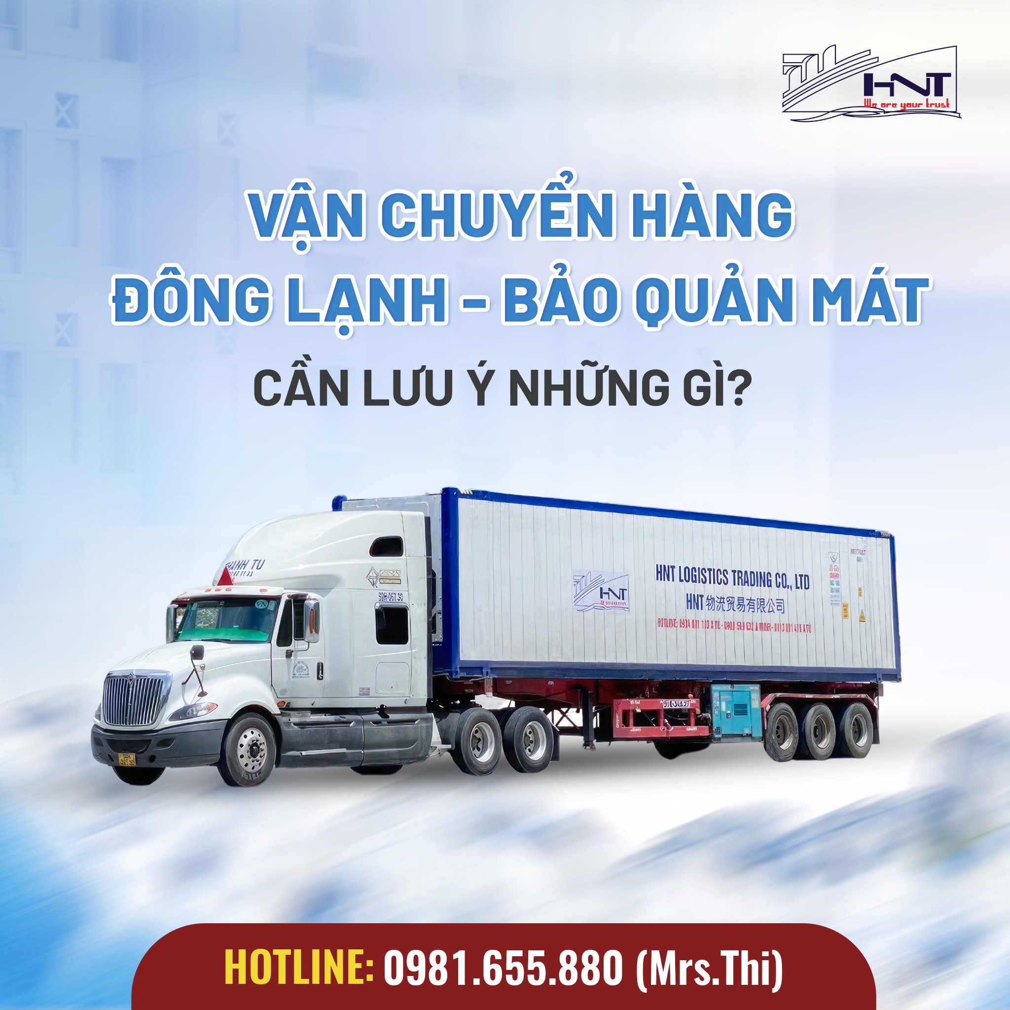 Vận chuyển hàng hoá đông lạnh cần lưu ý những điều gì?