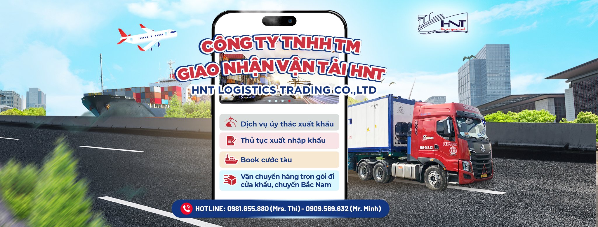 Contact HNT Logistics now to utilize the best services