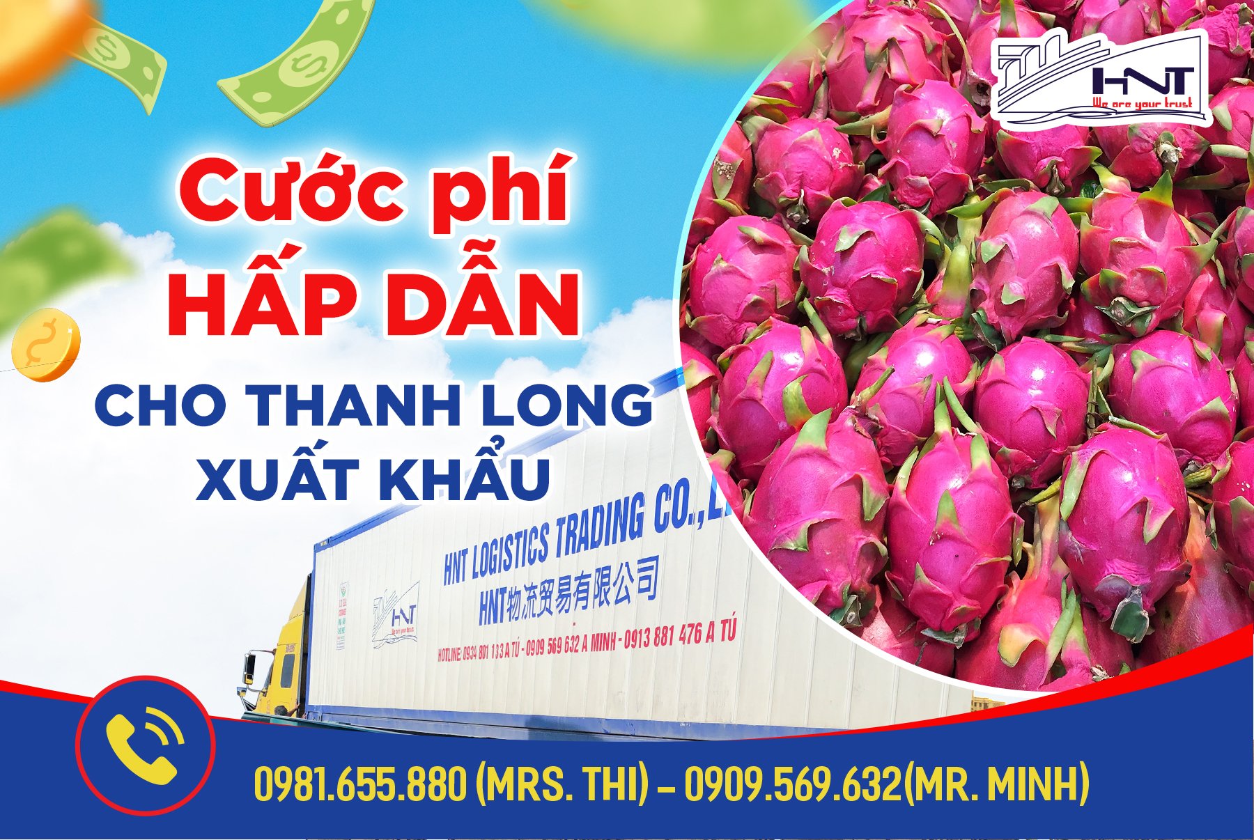 Các loại trái cây được xuất khẩu sang Trung Quốc.