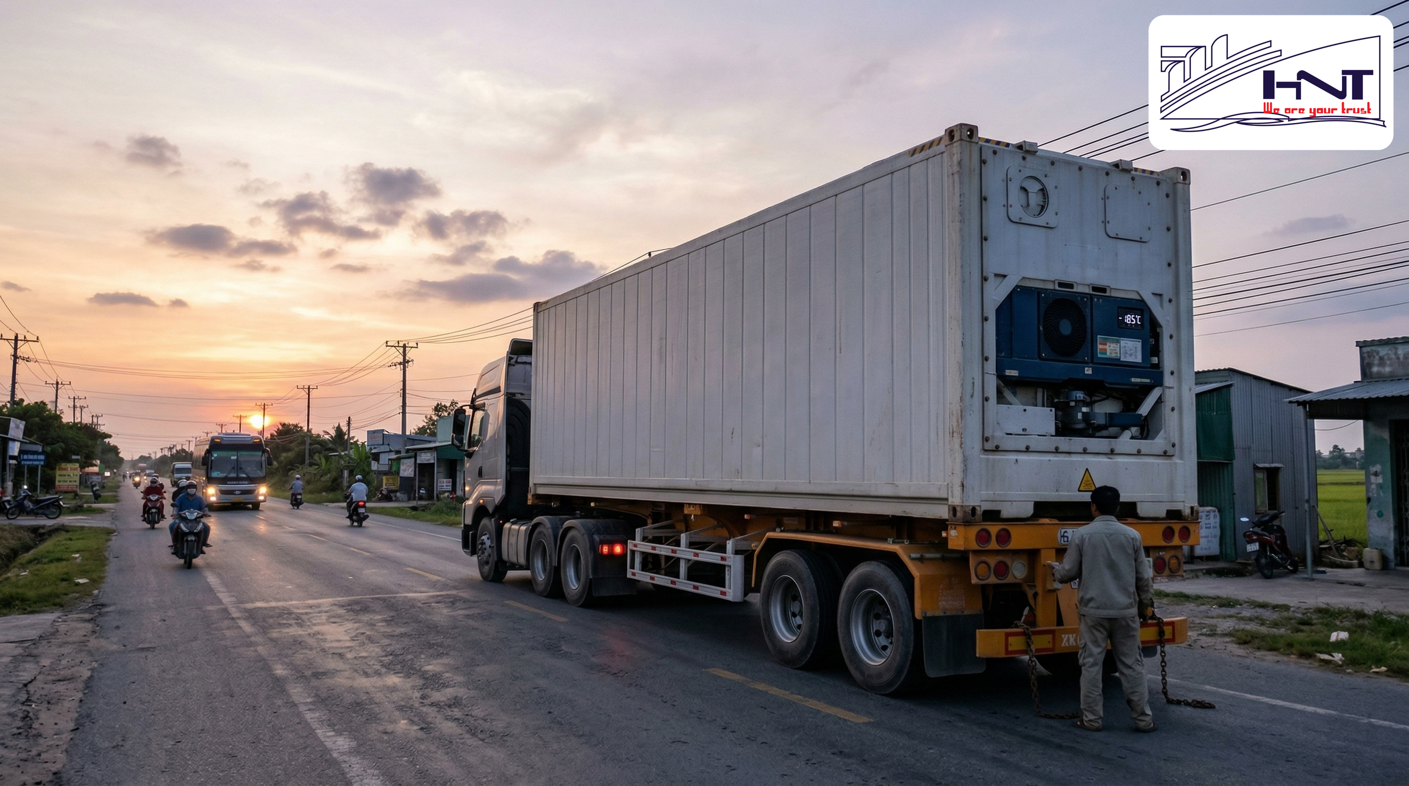sending frozen goods north-south