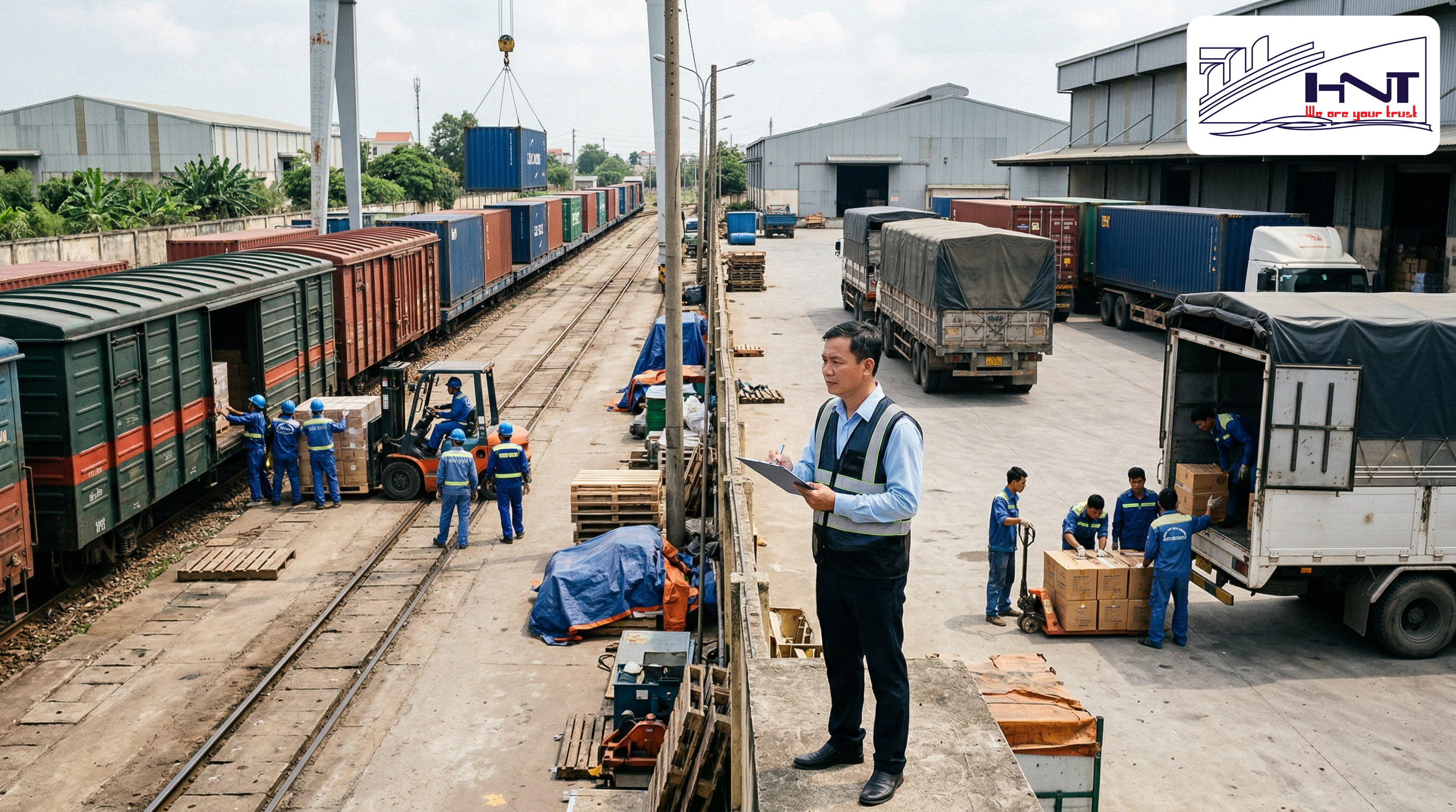 Đánh giá giữa vận chuyển tàu hỏa và xe tải vận chuyển Bắc Nam