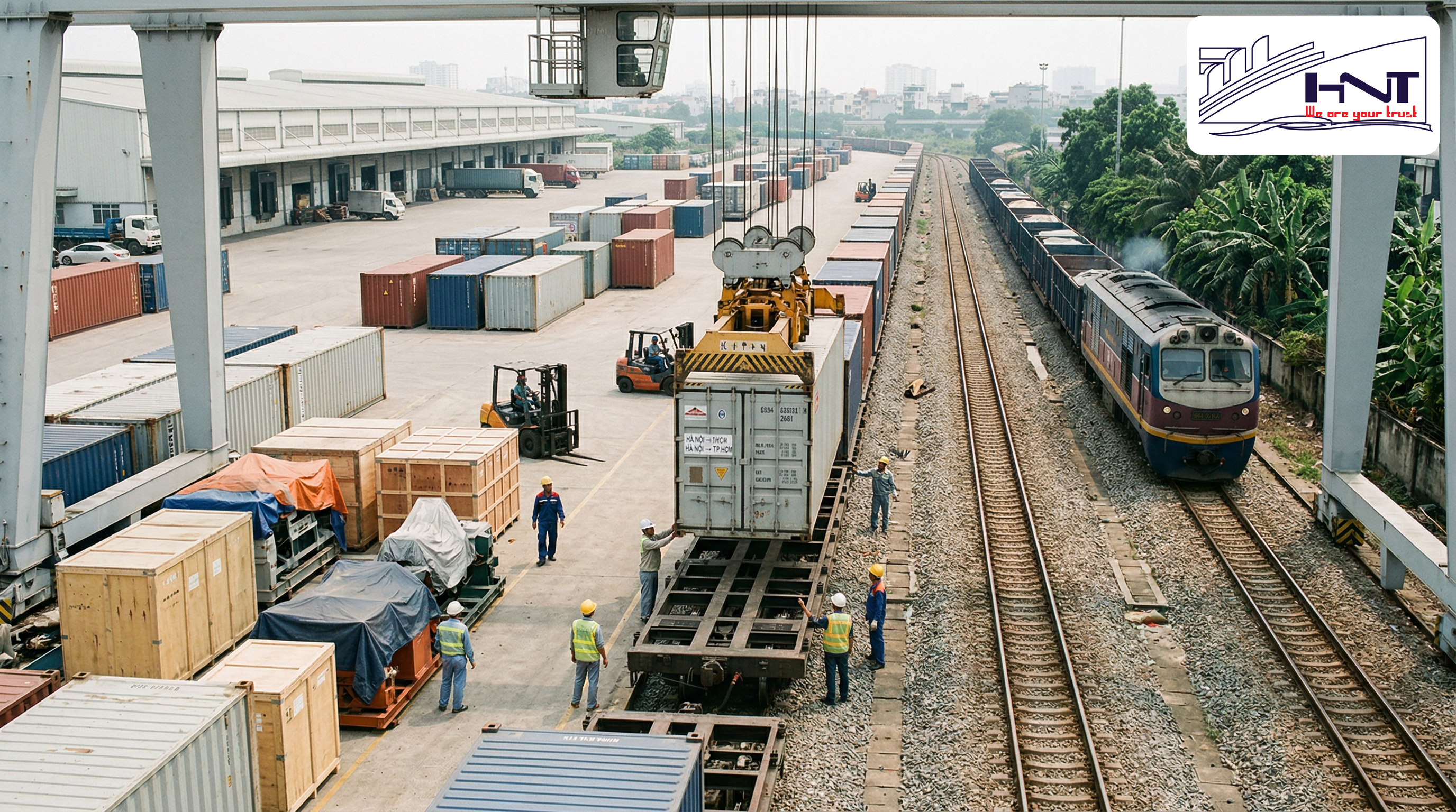 Professional North-South Train Freight Process
