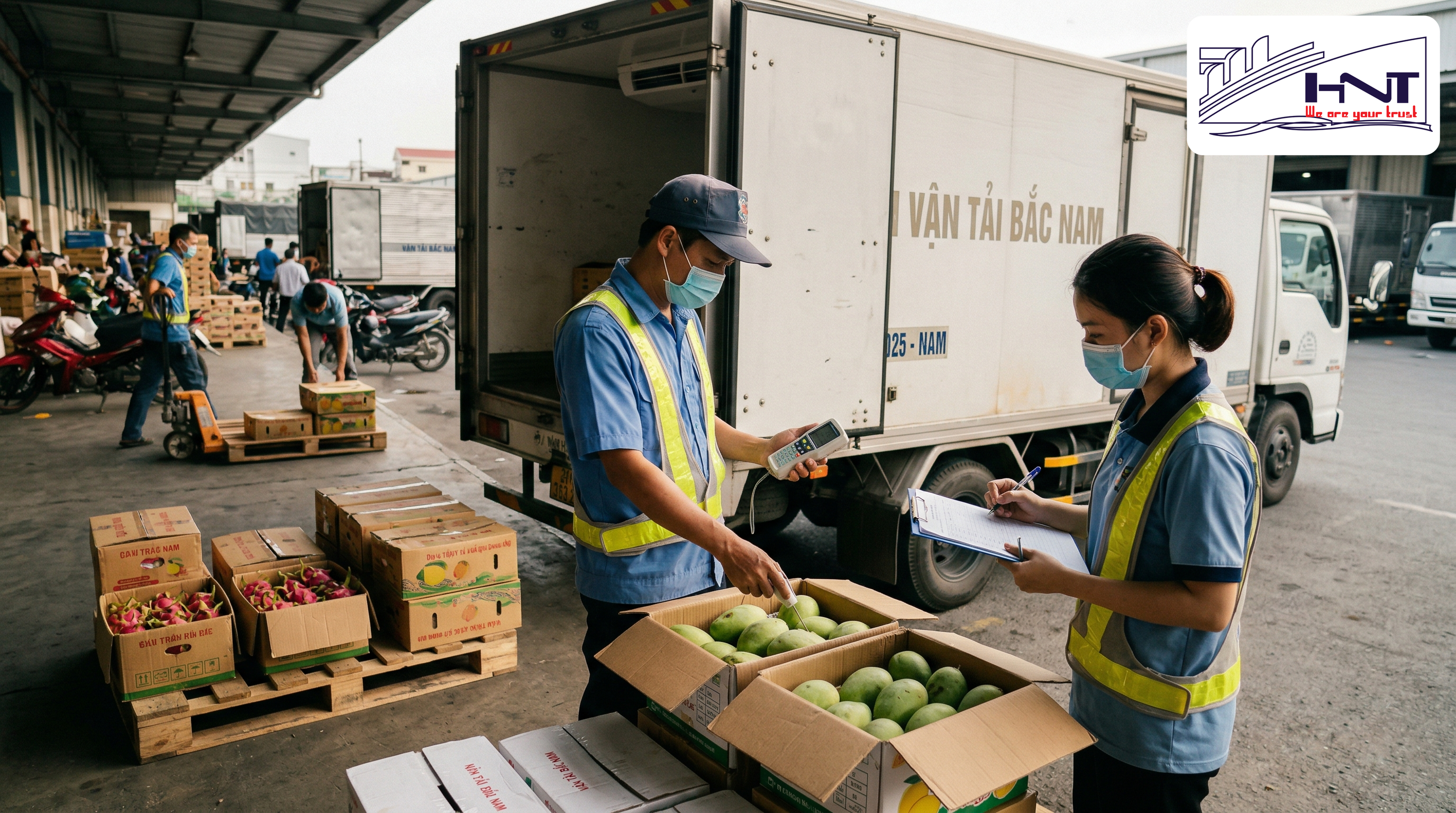 Quy trình kiểm soát chất lượng vận chuyển hoa quả Bắc Nam