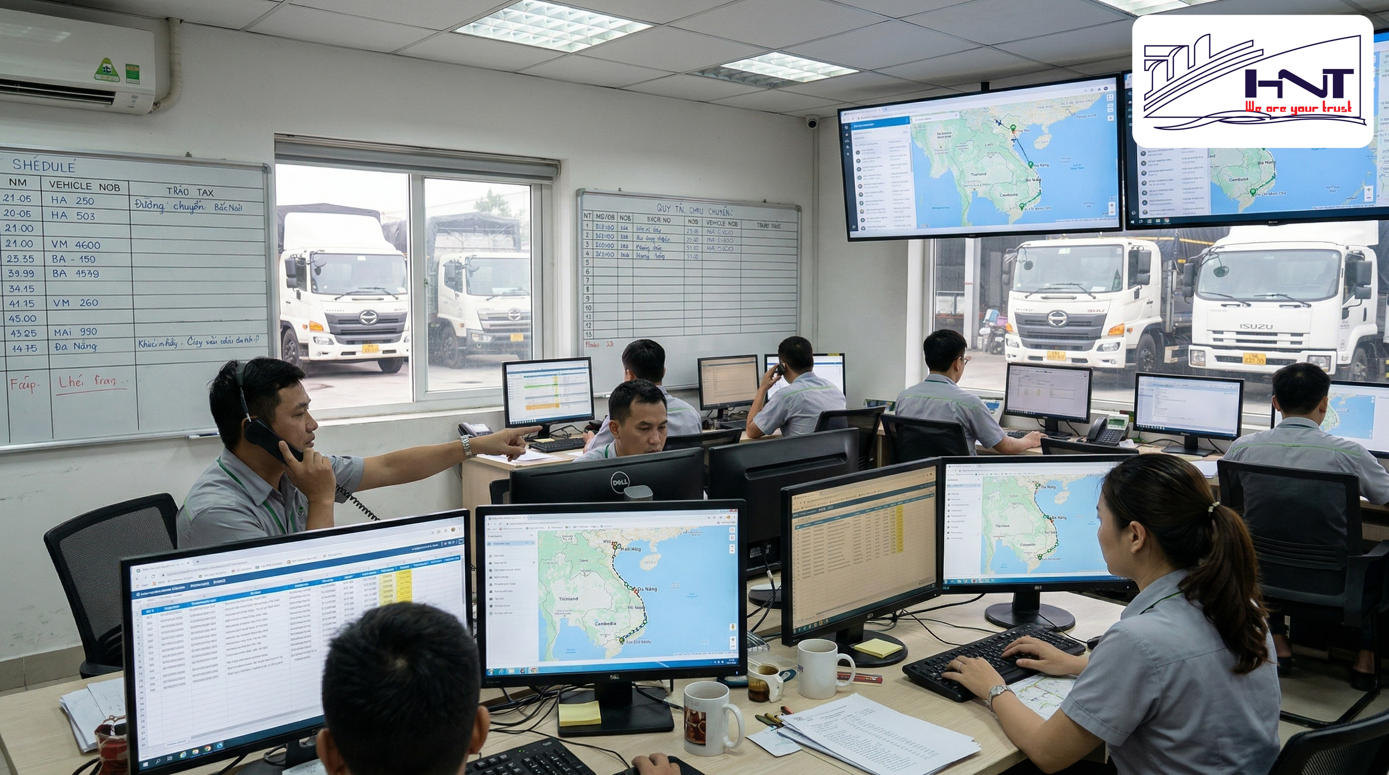 Quy trình vận hành và kiểm soát xe vận chuyển Bắc Nam