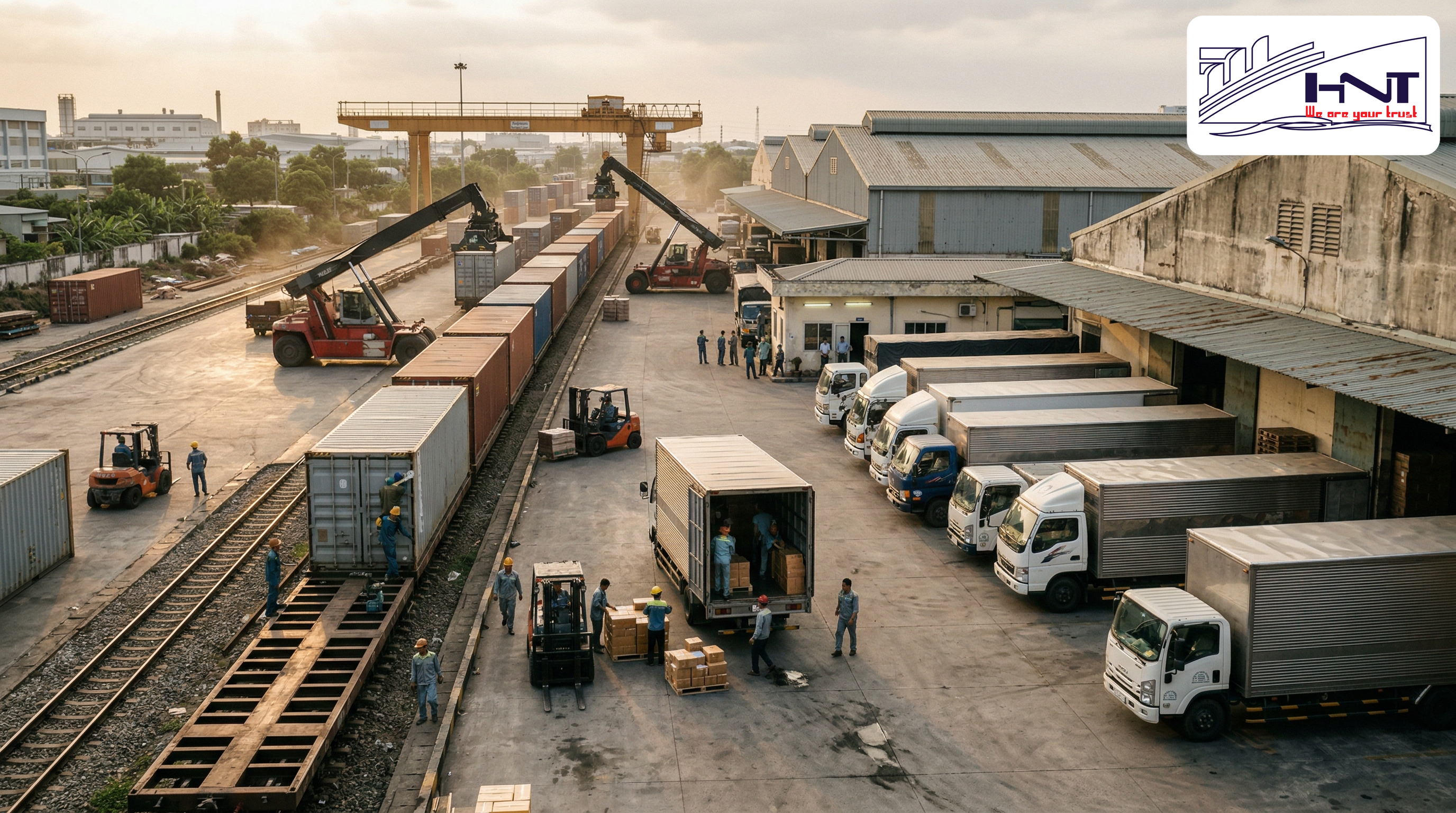 Comparing North-South Train Freight vs. Truck Rental