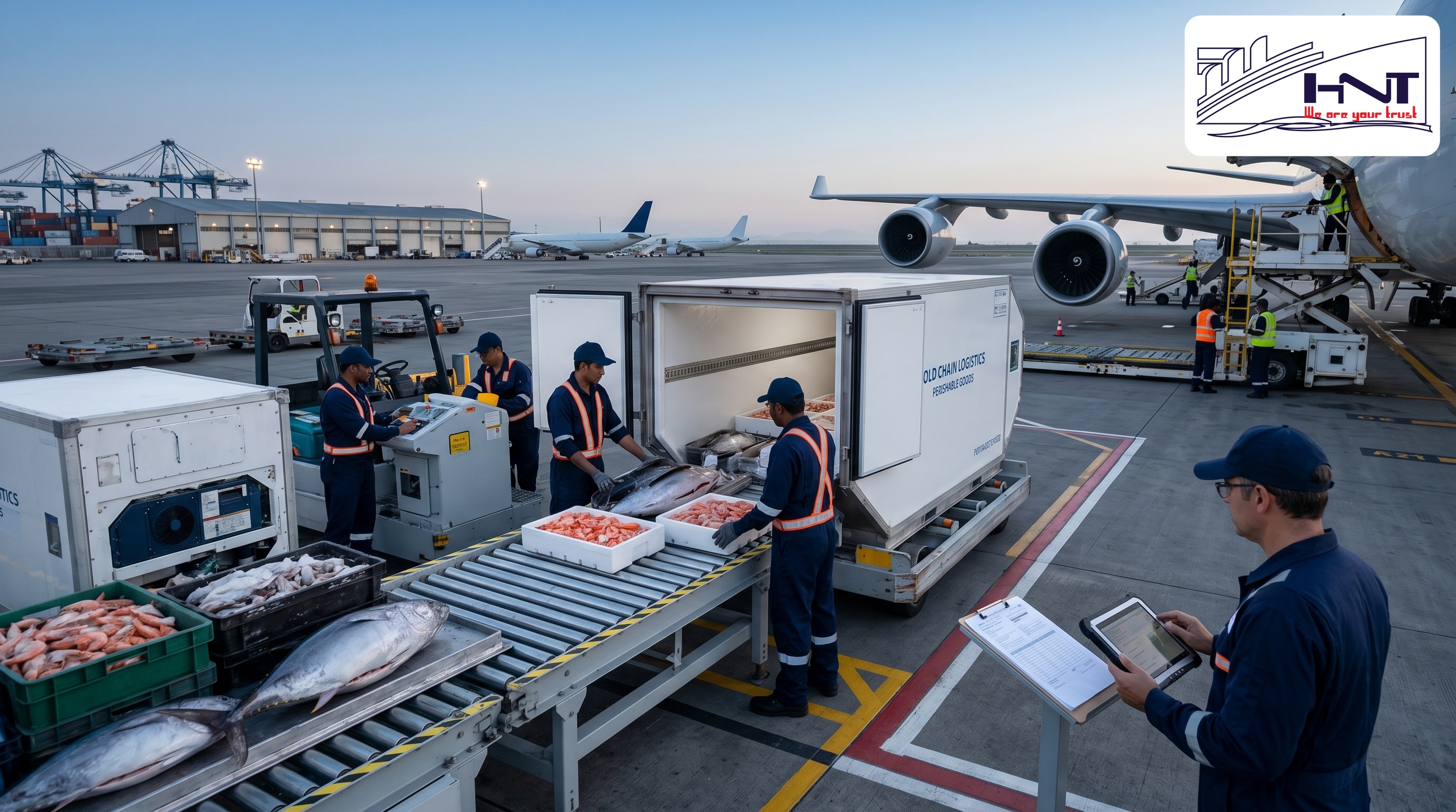vận chuyển hàng đông lạnh bằng máy bay