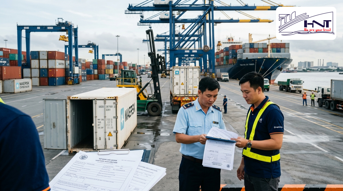 Các thủ tục nhập khẩu hàng hoá từ khai báo đến thông quan