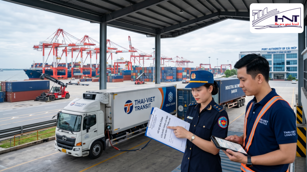 Dịch vụ kê khai hải quan cửa khẩu cảng Cái Mép và quy trình xử lý hàng transit Thái Lan