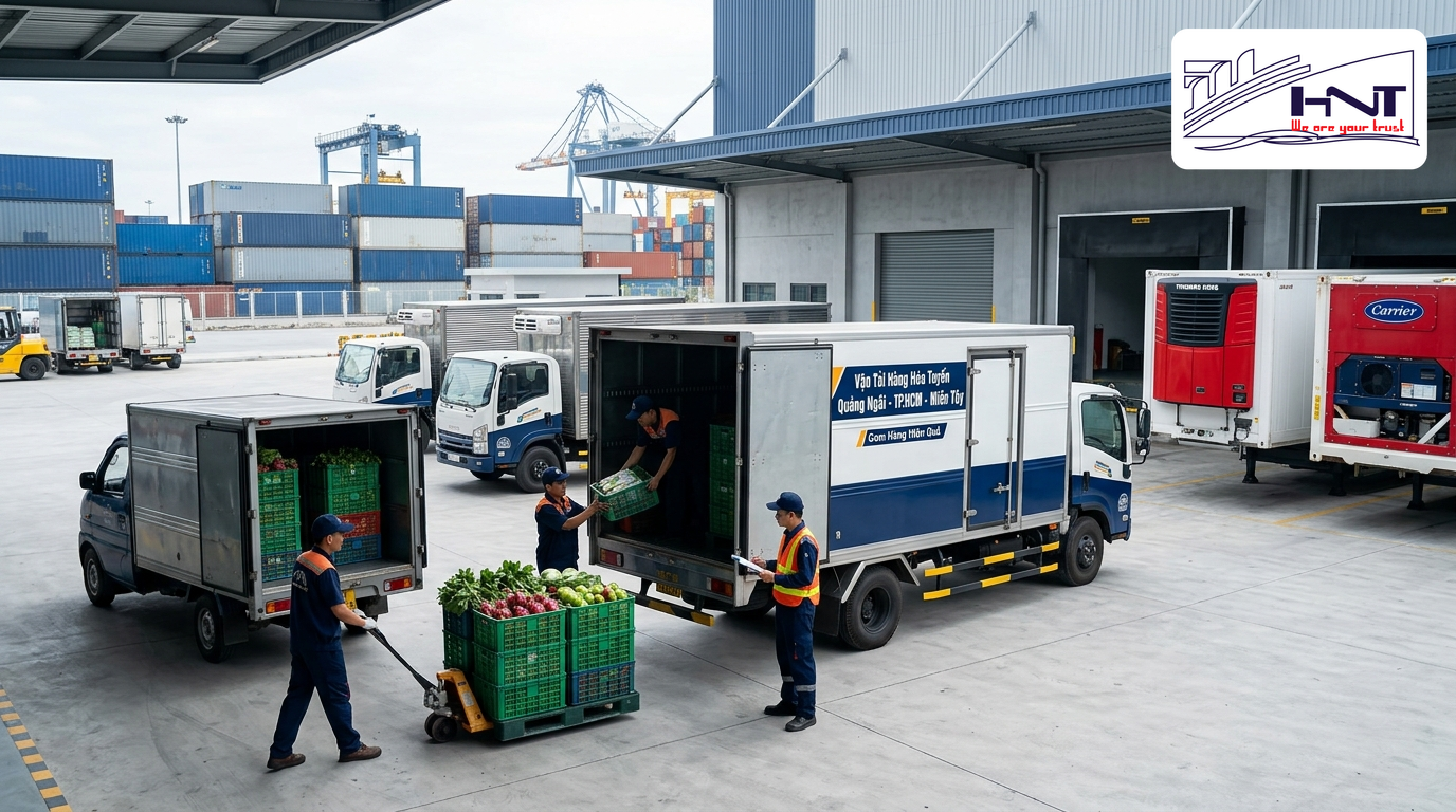 Quang Ngai to Western region bus station and effective cargo consolidation solutions