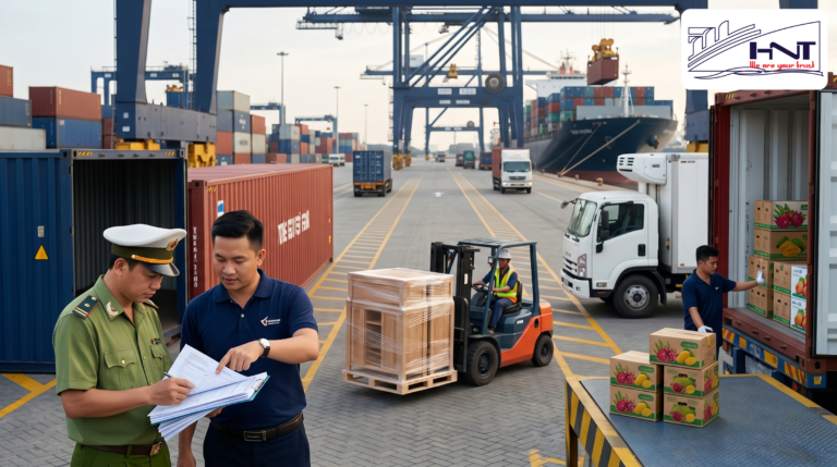 Dịch vụ khai báo hải quan trọn gói và ủy thác xuất khẩu nông sản, đồ gỗ