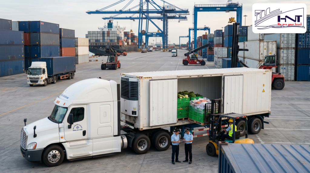 Dịch vụ vận chuyển hàng Bắc Nam bằng xe tải liên tỉnh và container đông lạnh