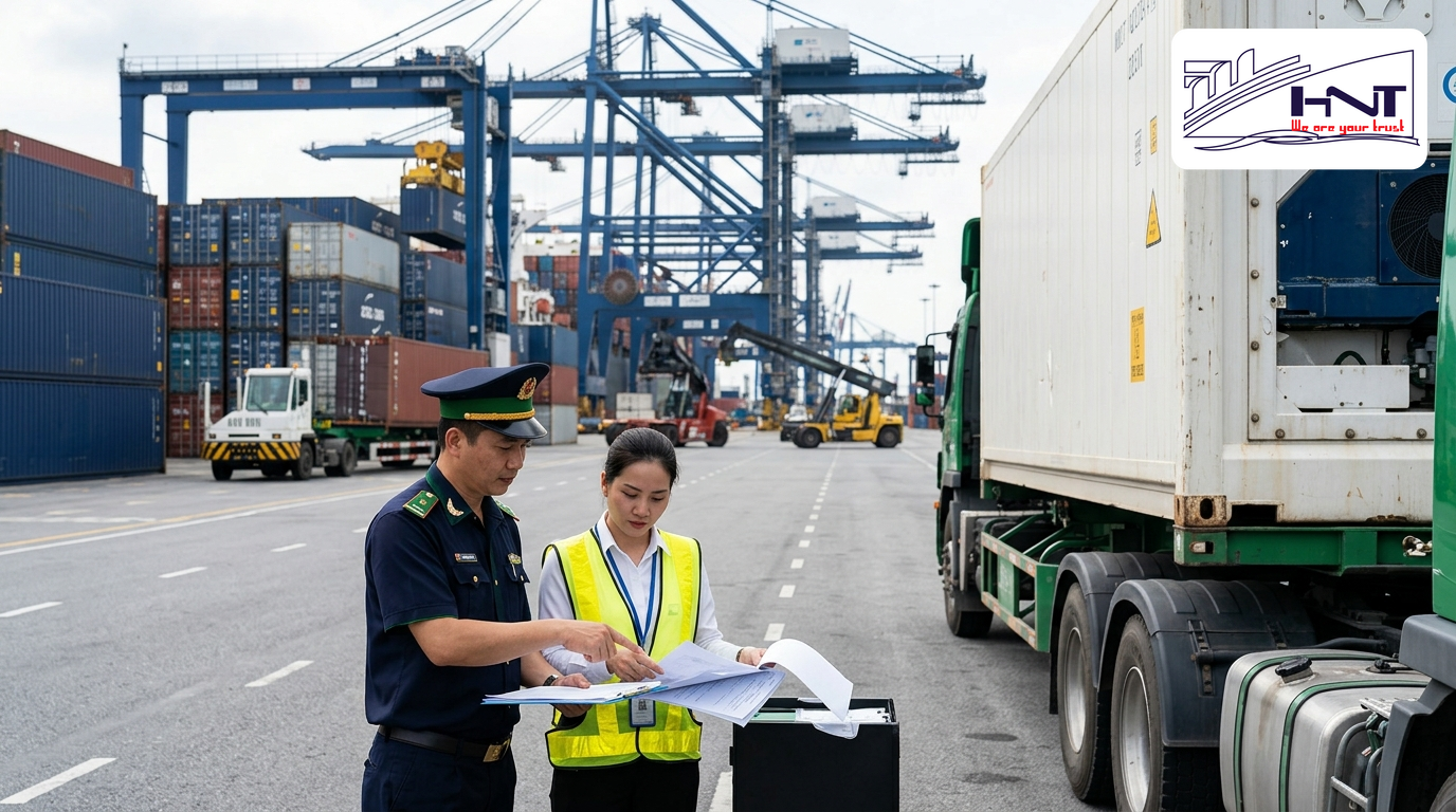 Khai báo hải quan hàng quá cảnh cho sầu riêng