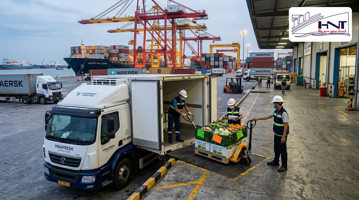 Nhận hàng tại cảng đến và hoàn tất quy trình vận chuyển hàng xuất khẩu Nhận hàng tại cảng đến và hoàn tất quy trình vận chuyển hàng xuất khẩu