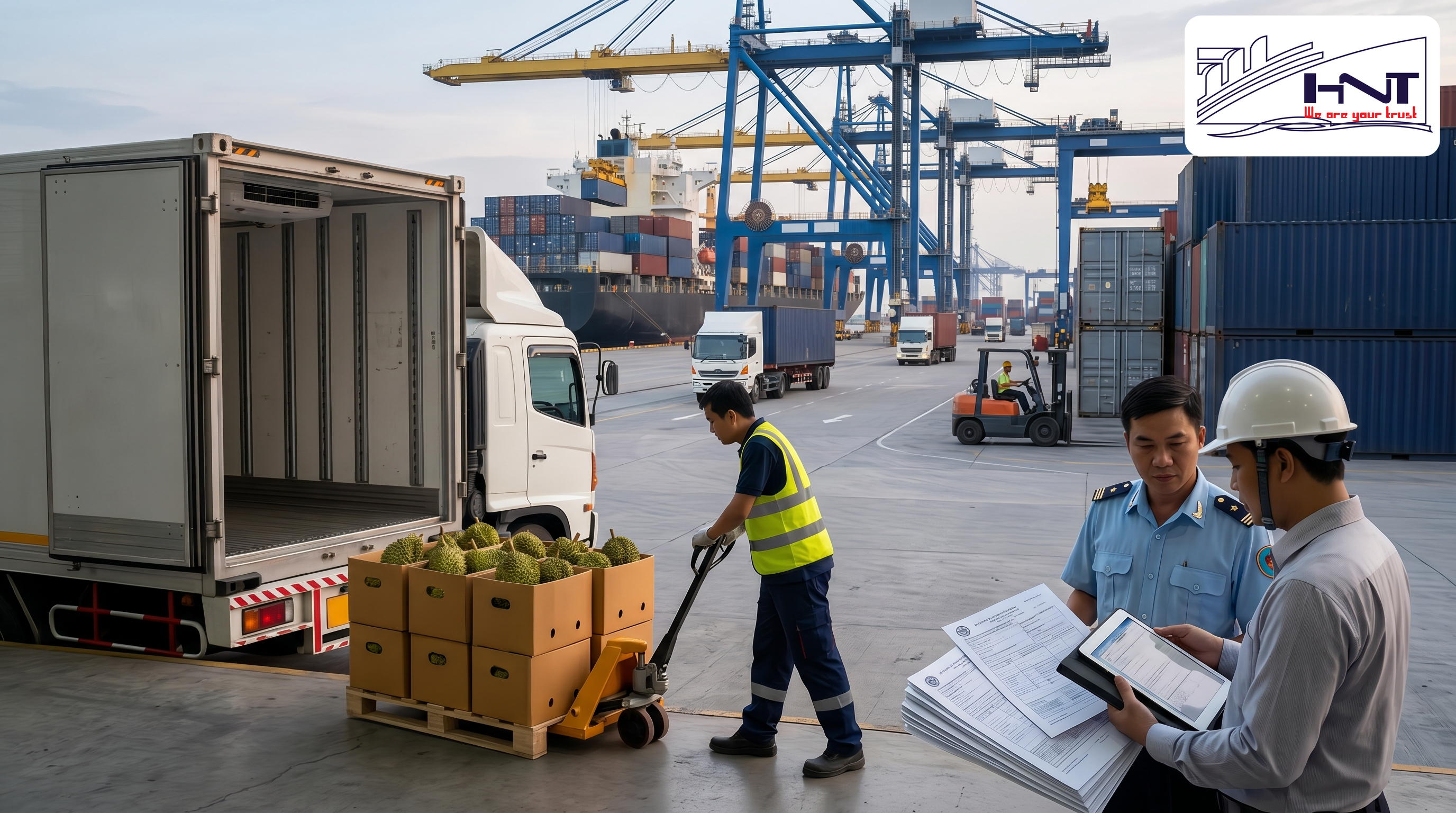 Transit cargo regulations that directly affect durian customs clearance time