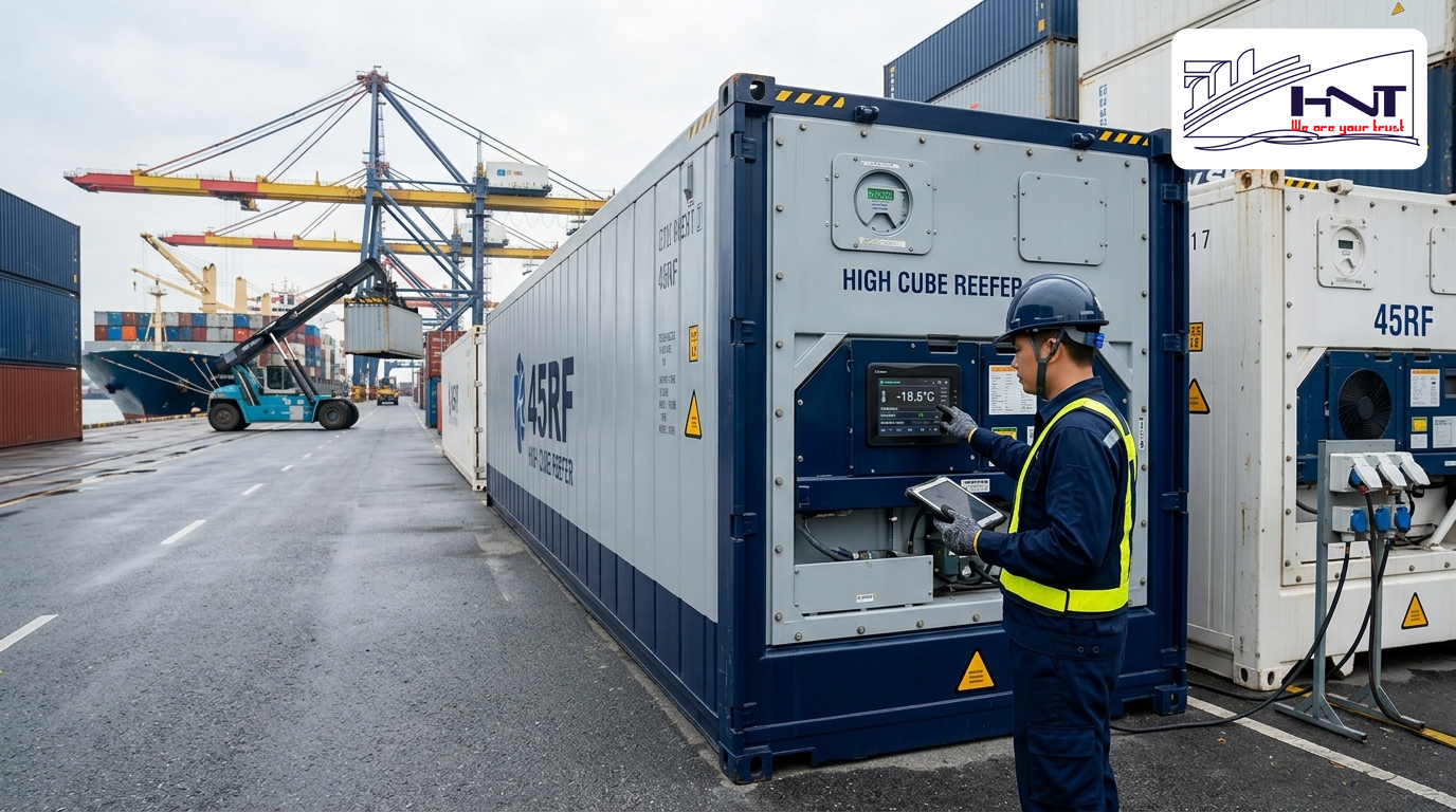 Quản lý nhiệt độ container lạnh và thông số container 45RF Quản lý nhiệt độ container lạnh và thông số container 45RF