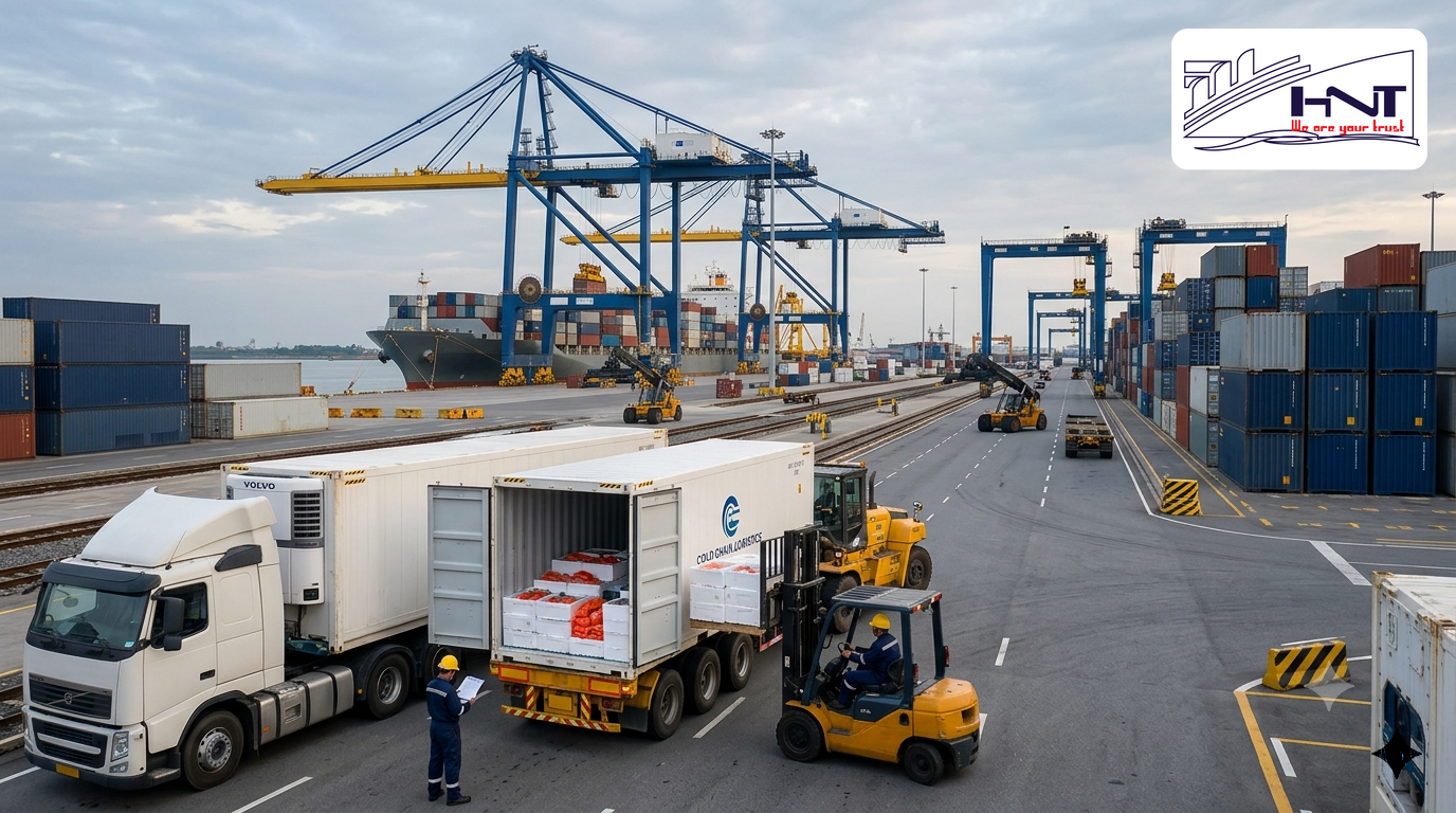 Comprehensive FCL container transportation process from warehouse to destination port
