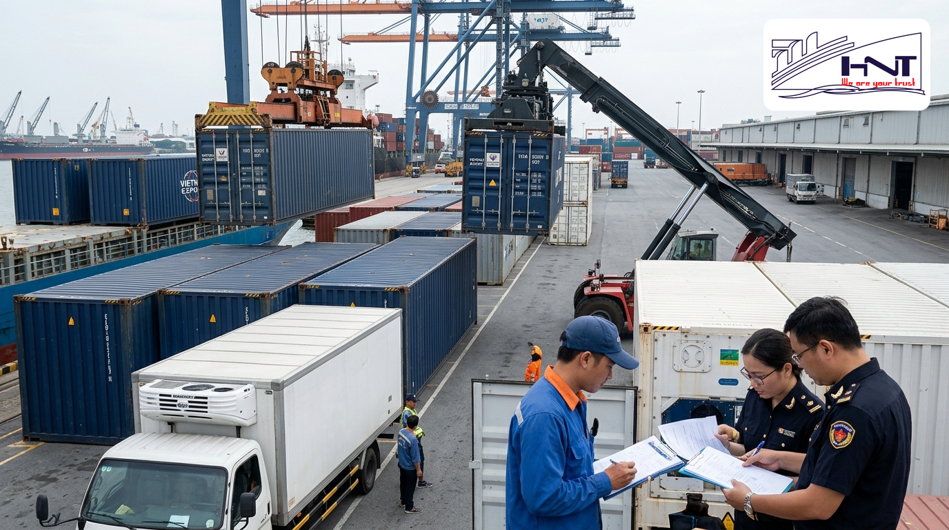 Process of shipping FCL containers from Vietnam to international markets
