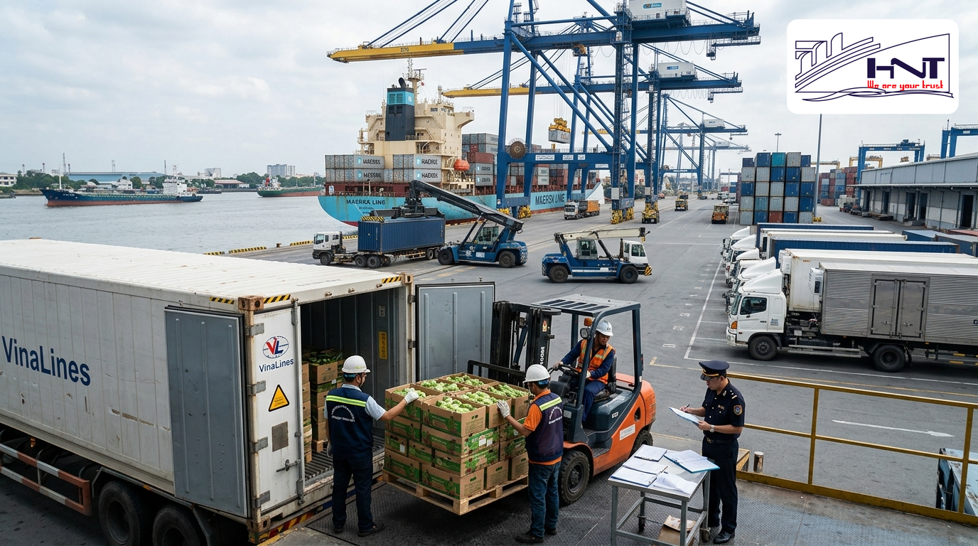 International sea freight shipping process