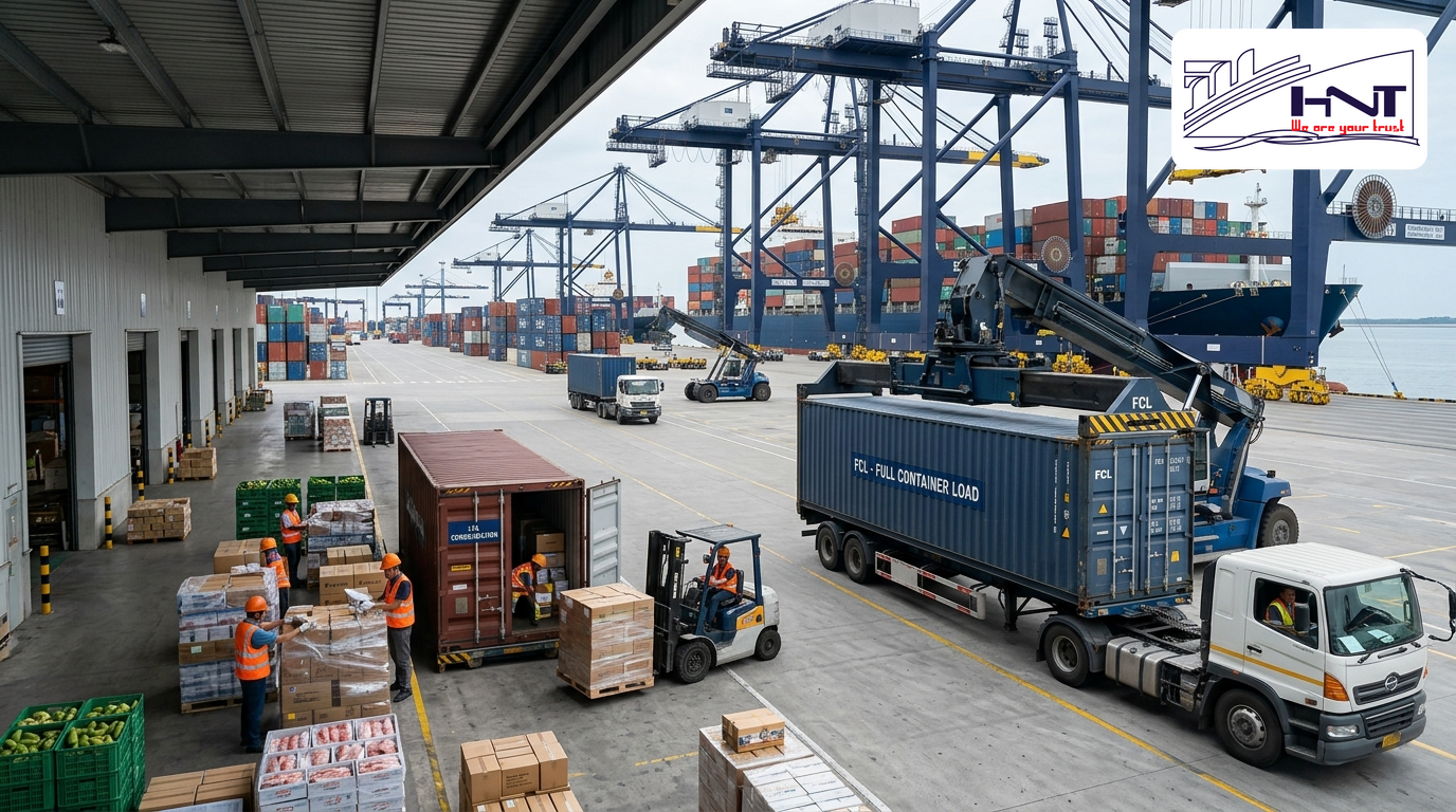 International sea freight process and the position of FCL, LCL international sea freight shipping