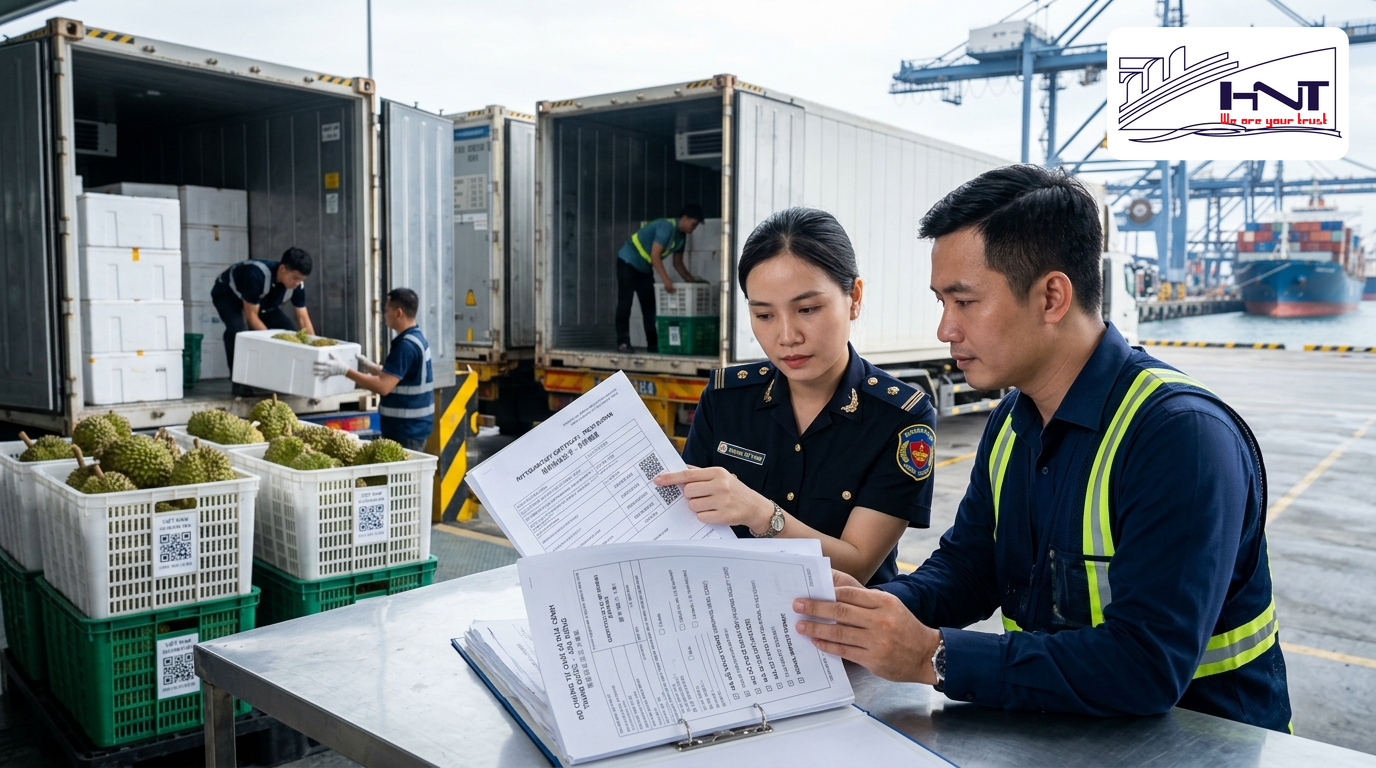 Thủ tục quá cảnh sầu riêng: Bộ chứng từ quá cảnh Trung Quốc cần chuẩn bị