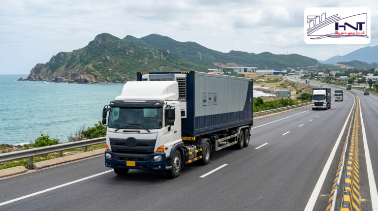 从中部（广治、广义）到南方的国内公路运输线路