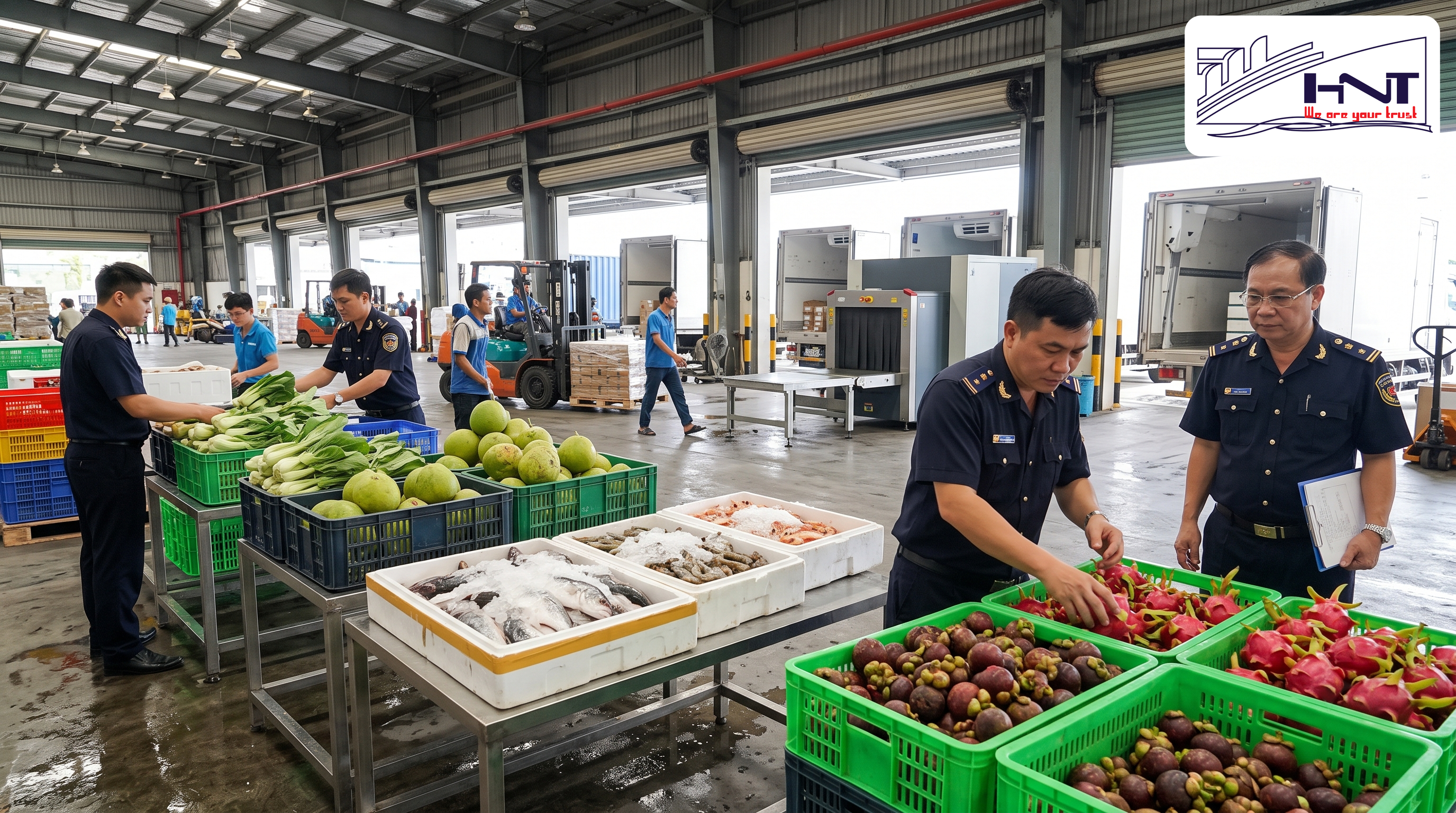Hải quan là gì với hàng nông sản, hải sản và trái cây tươi