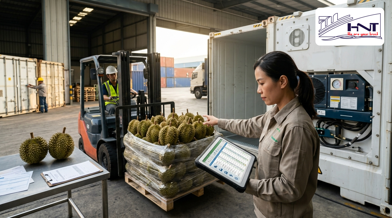 Cước vận chuyển sầu riêng container lạnh và cách lập báo giá