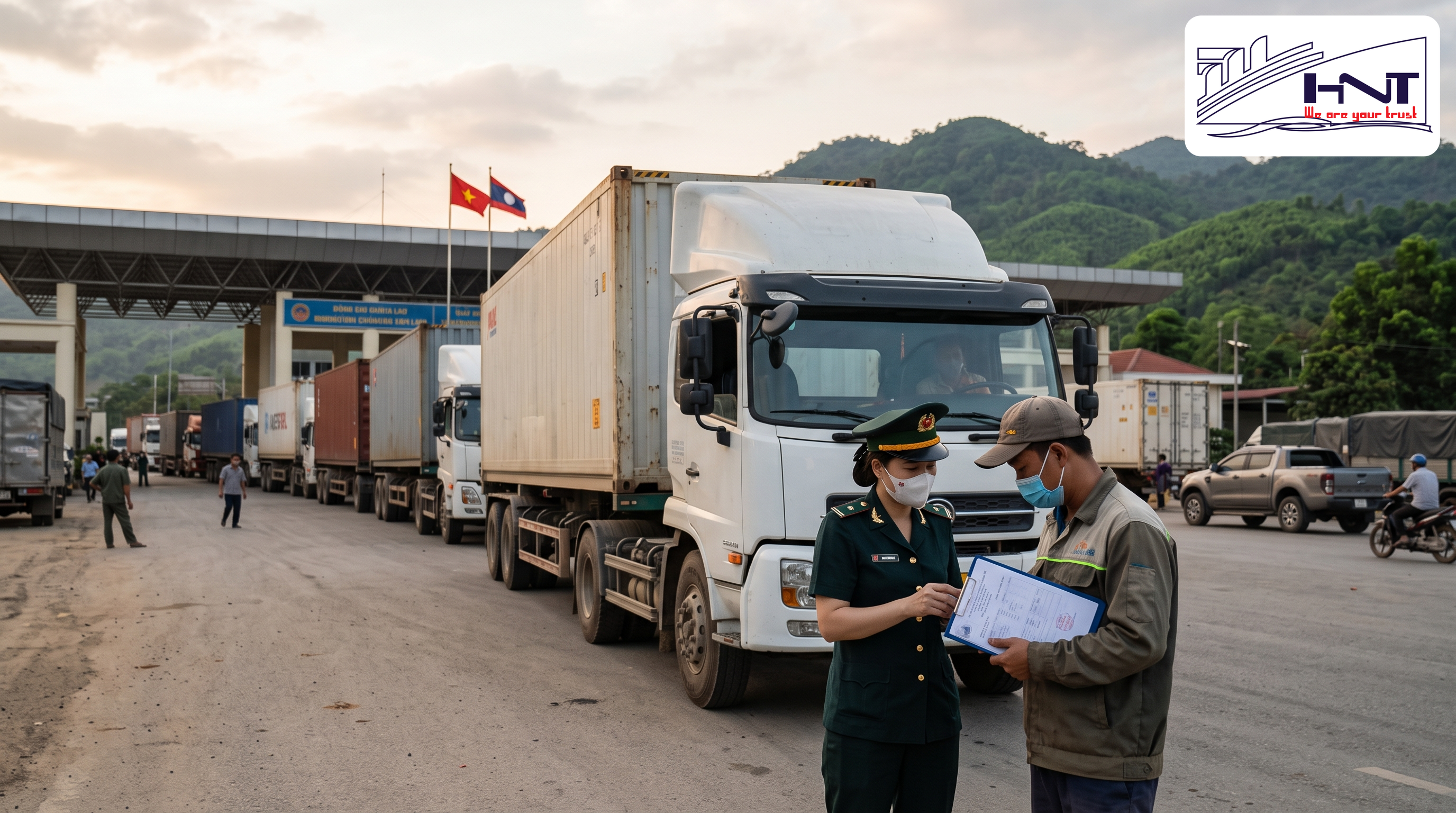 When does the Laos transit customs declaration service apply? Laos transit customs declaration service
