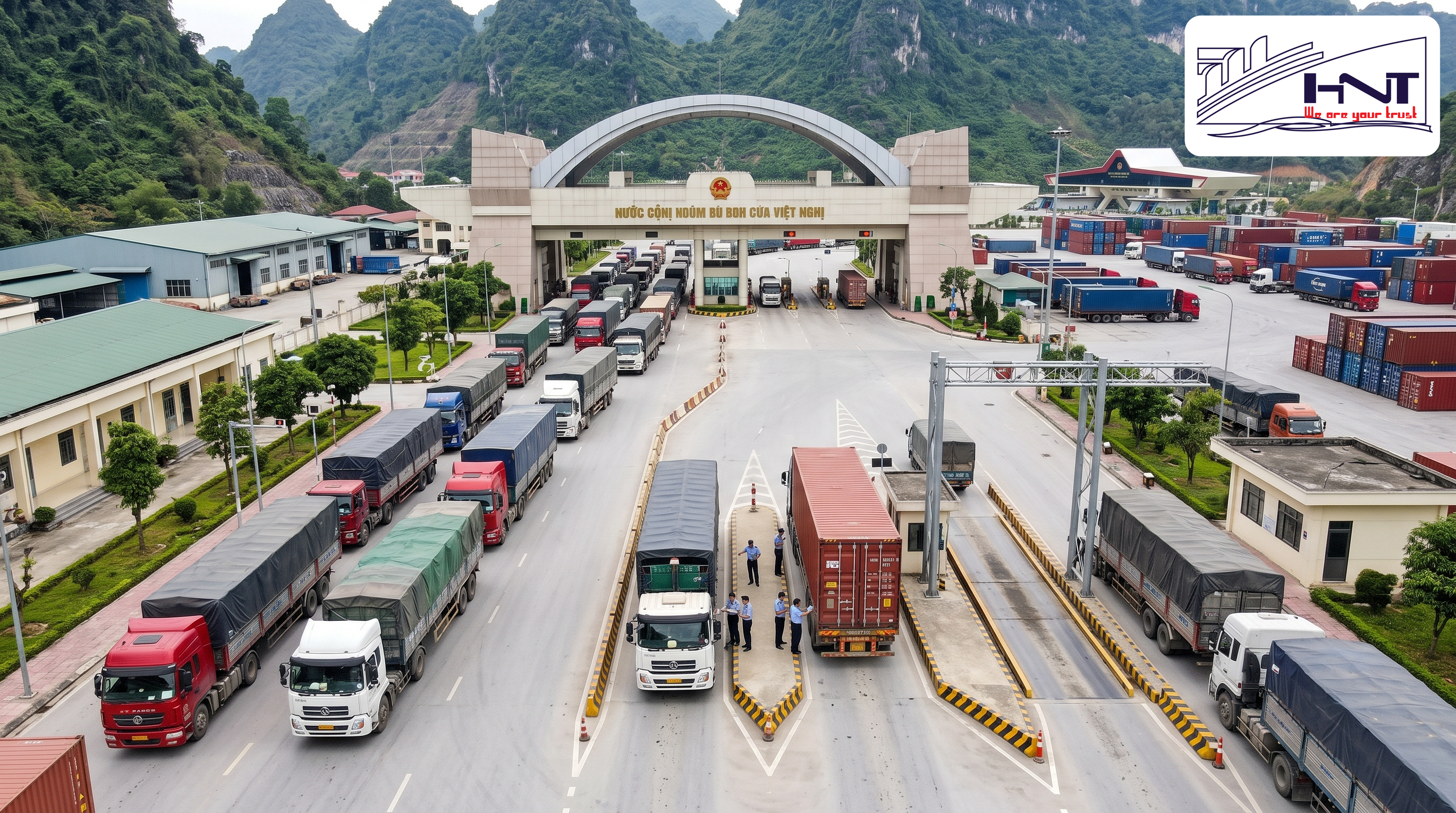Vận chuyển hàng đi Trung Quốc qua cửa khẩu Hữu Nghị theo quy trình nào?