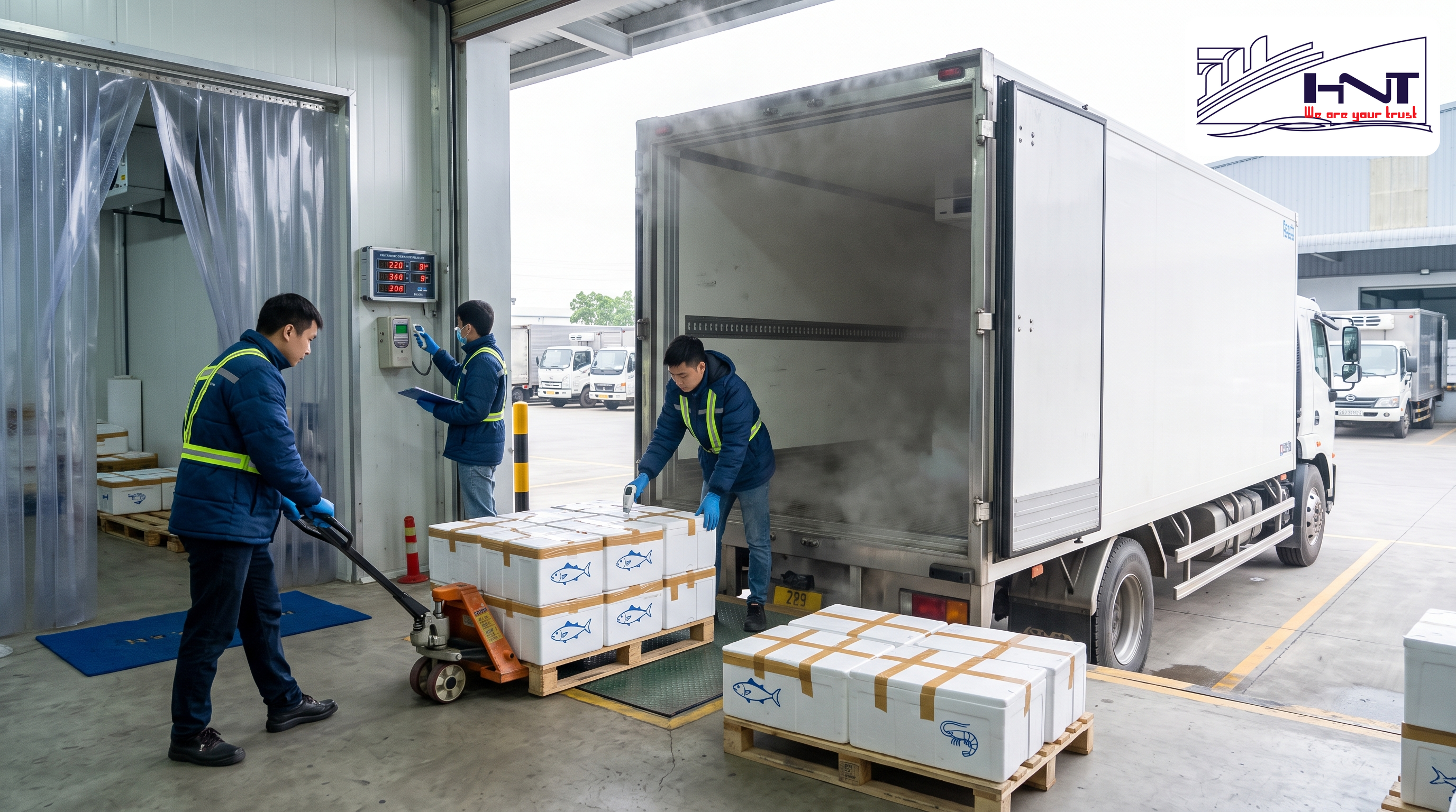 Vận chuyển thủy hải sản đông lạnh Bắc Nam cần tiêu chuẩn nào? vận chuyển thủy hải sản đông lạnh