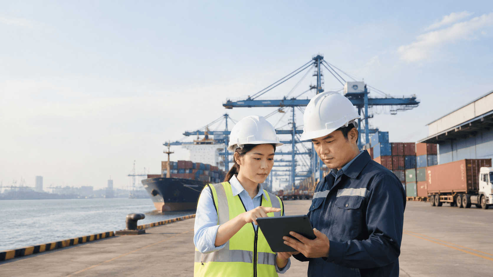 Hình Ảnh Quản Lý Khai Thác Và Vận Chuyển Hàng Hóa Qua Cảng Sài Gòn - HNT Logistics