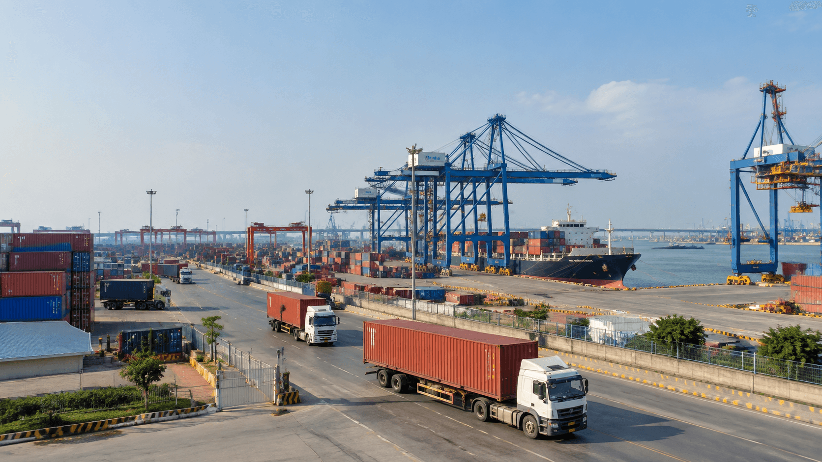 Khu Vực Khai Thác Container Tại Cảng Tân Vũ Và Cảng Lạch Huyện Hải Phòng Trong Vận Tải Logistics - HNT Logistics