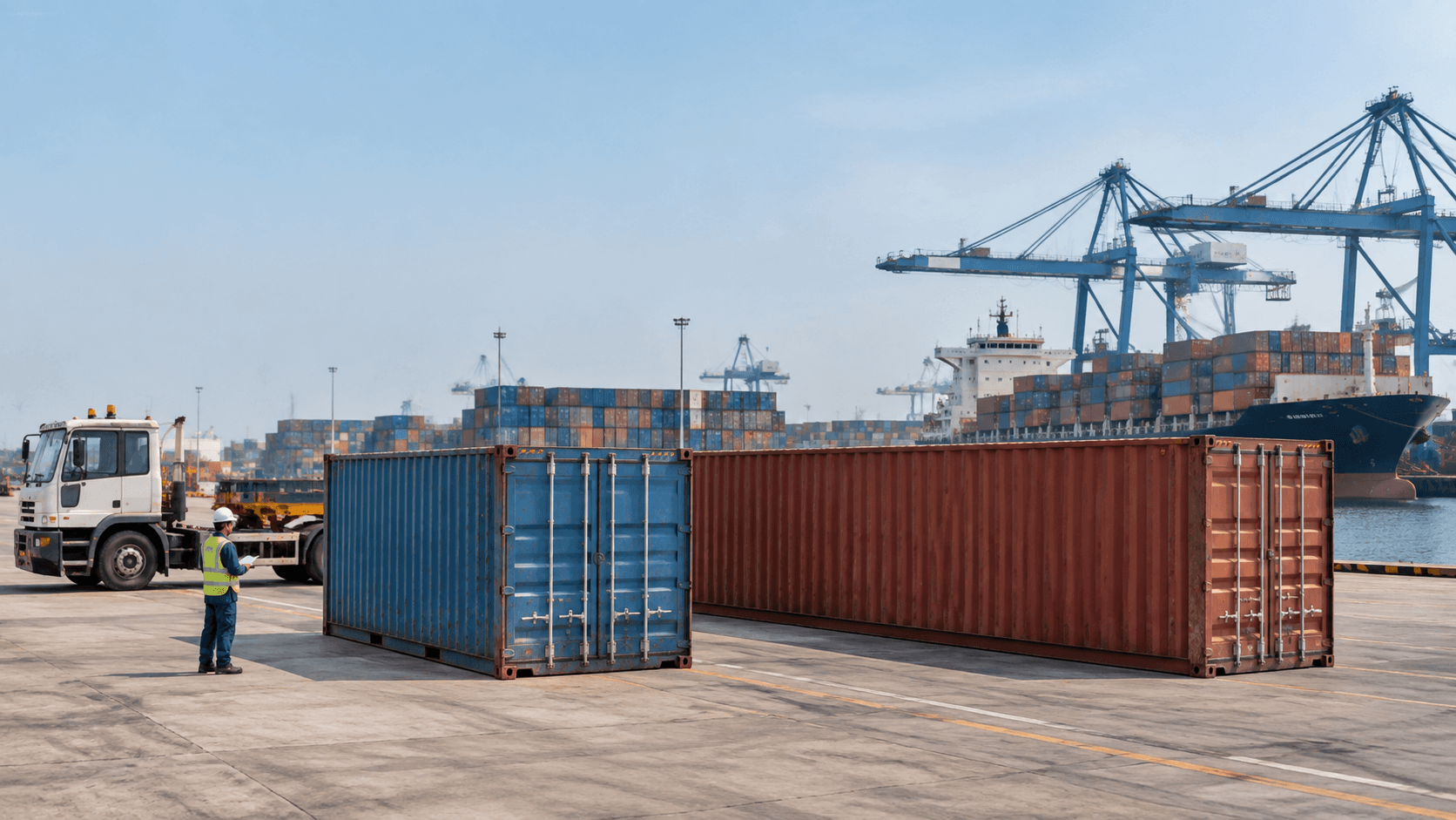 So Sánh Container 20 Feet Và Container 40 Feet Khi Lập Phương Án Vận Chuyển Đường Biển - HNT Logistics
