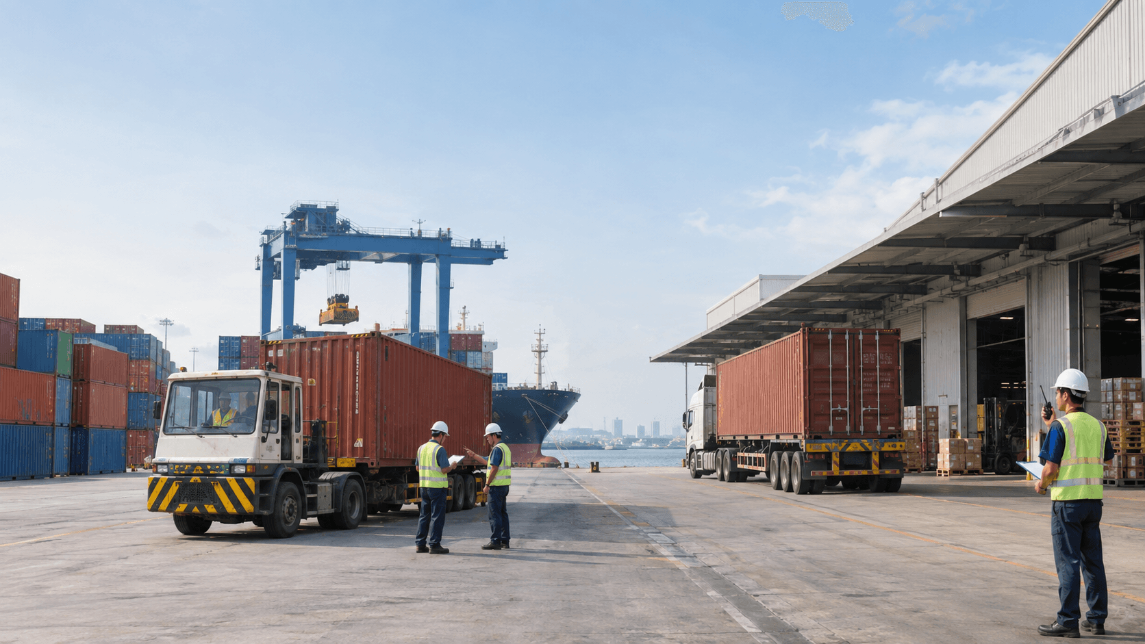So Sánh CY CY Và CY Door Qua Cảnh Giao Nhận Container Tại Cảng Và Vận Chuyển Đến Kho - HNT Logistics