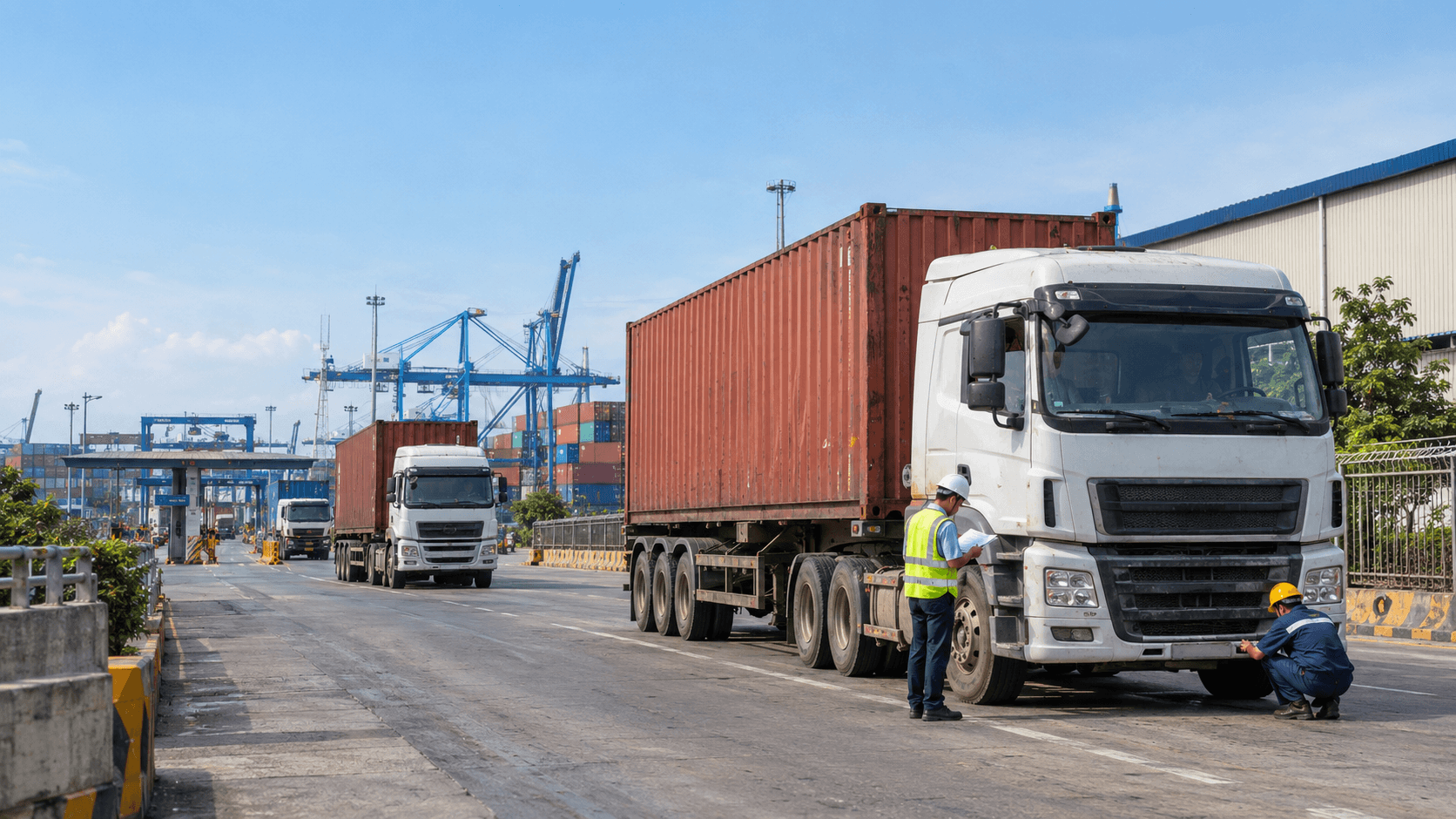Dịch Vụ Kéo Container Cảng Cát Lái TPHCM Với Xe Đầu Kéo Vận Chuyển Hàng Hóa Từ Cảng Đến Kho - HNT Logistics
