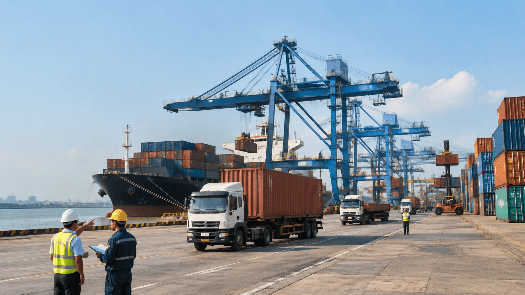 Công Ty Vận Tải Tại TPHCM Vận Hành Chuỗi Cung Ứng Hàng Hóa Qua Cảng Container Và Hệ Thống Logistics Hiện Đại - HNT Logistics
