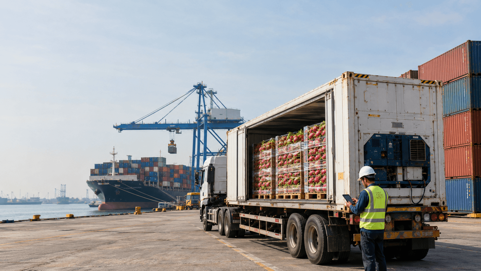 Cước Vận Chuyển Thanh Long Đi Shekou Với Container Lạnh, Chi Phí Và Thời Gian Khai Thác - HNT Logistics